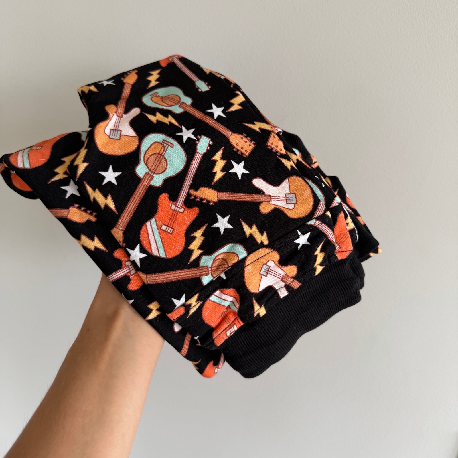 Bums & Roses Caught In A Jam Jogger Set Black Orange 12-18 Mo. Nwt — image 5 of 7